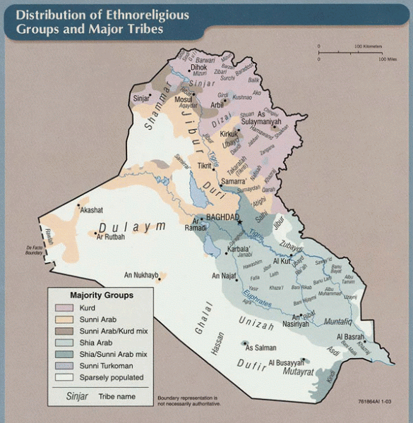 Grupy etno-religijne w Iraku.