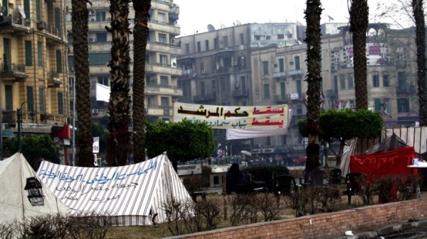 Namioty przy pl Tahrir