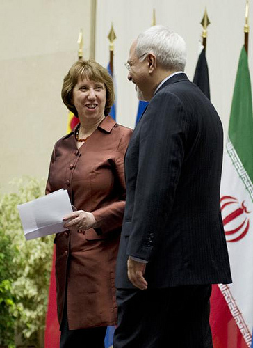 Catherine Ashton i Mohammad Dżawad Zarif. Fot: UN/Flickr